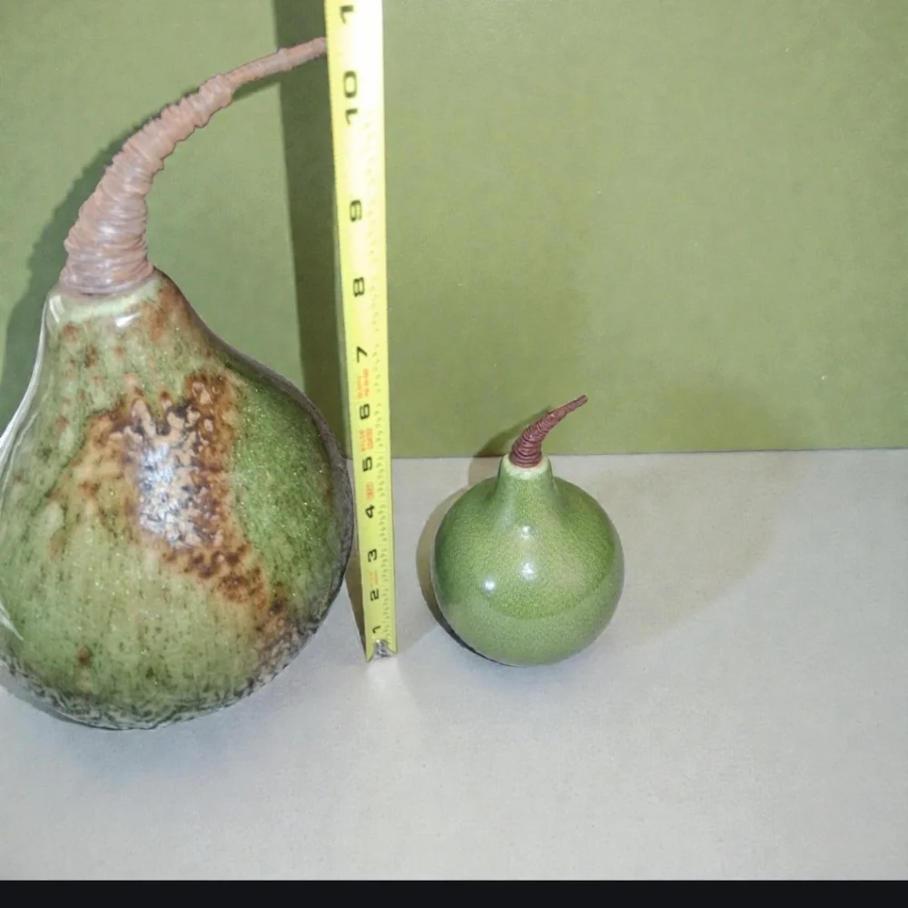 Pier 1 Green Gourd Accent Pear Table Decoration Home Decor